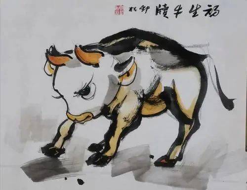 【春节特辑】乐山画家笔下喜庆传神的牛