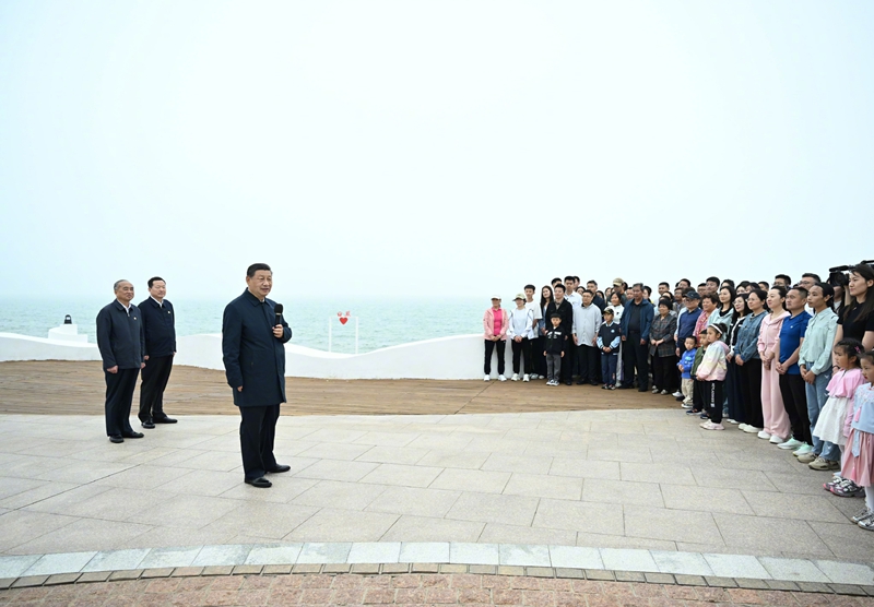 习近平在山东日照市考察调研「相关图片」