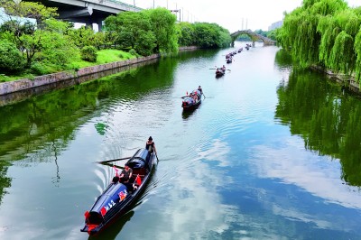 浙江绍兴：悠悠运河展风华